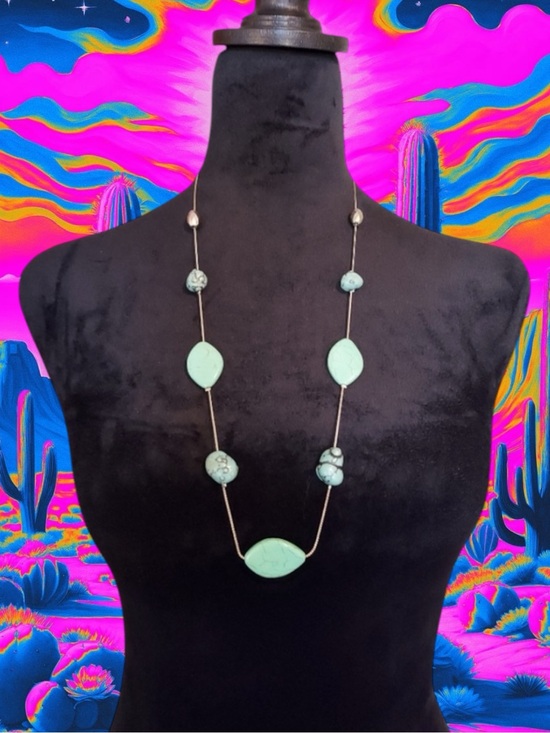 Silpada Jewelry - Western Southwestern Coastal Cowgirl Boho Artisanal Turquoise Statement Necklace